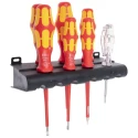 Wera Insulated Screwdriver Set Slotted Phillips Voltage Tester 7-Piece VDE Czech Republic 05006147001