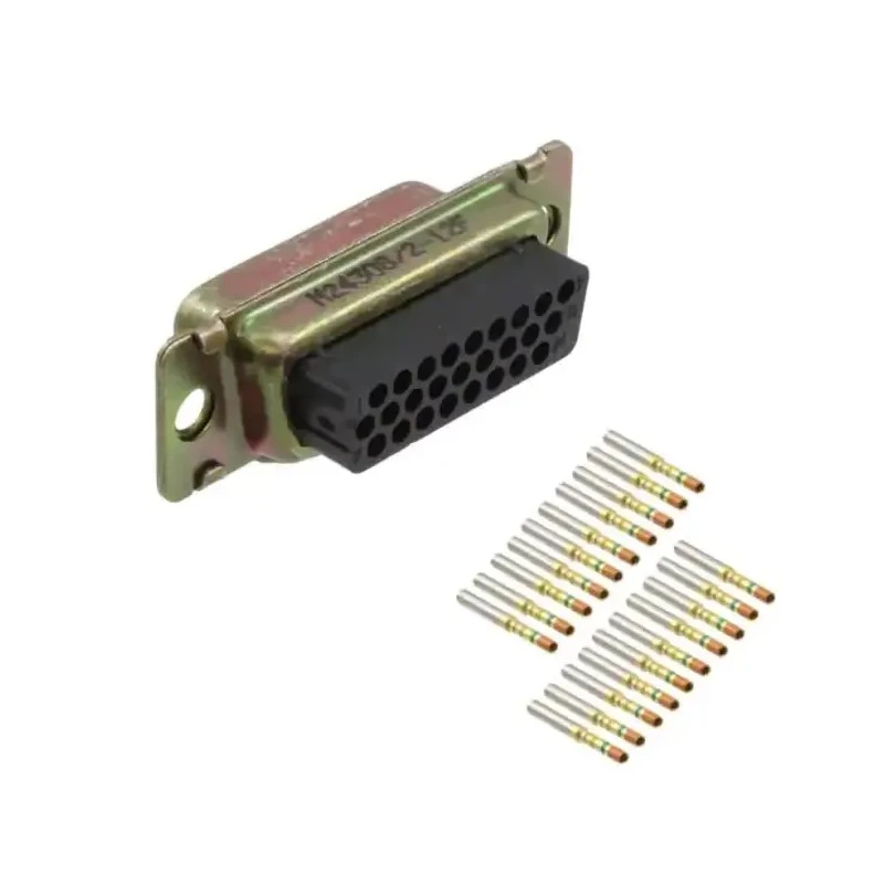Amphenol India 26 Way Straight 2.29 mm Pitch Panel Mount D-Sub Connector Female with 4 to 40 Screw Lock M24308/2-12F