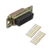 Amphenol India 26 Way Straight 2.29 mm Pitch Panel Mount D-Sub Connector Female with 4 to 40 Screw Lock M24308/2-12F