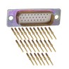 Amphenol India 26 Way Straight 2.29 mm Pitch Panel Mount D-Sub Connector 7.5A 1000V M24308/4-12F