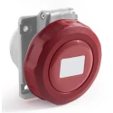 RS PRO Industrial Power Connector Panel Mount 32A 415V IP67 Red 3P+T IP67