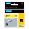 Dymo Black on Yellow Heat Shrink Labels 1.5 m Length 6 mm Width Industrial Grade Heat Shrink Tape 18052