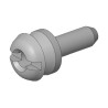 FCT from Molex 173112 Series Steel Latch Screw for Use with 4-40 UNC Standard Thread Size F62M099S245+S / 1731120059