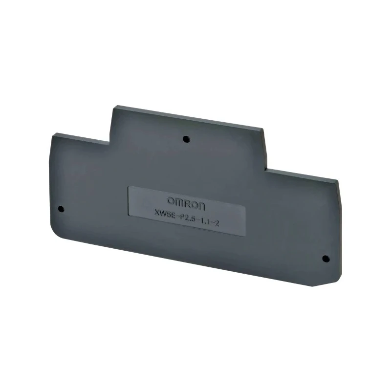 Omron XW5E Series End Plate, 2-Way, 22A Current, 0.14 to 2.5 mm² Wire Size, 600V Voltage, DIN Rail Mount XW5E