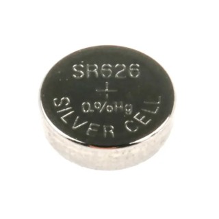 RS PRO Silver Oxide Button Battery SR66, 1.55 V Nominal Voltage, 25mAh Capacity, 6.8 mm Diameter, 5 Pack SR66