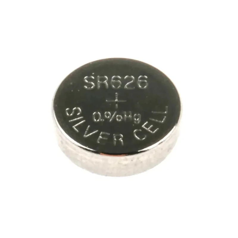 RS PRO Silver Oxide Button Battery SR66, 1.55 V Nominal Voltage, 25mAh Capacity, 6.8 mm Diameter, 5 Pack SR66