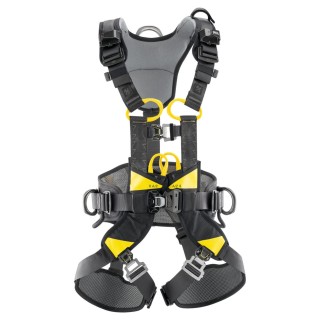 Petzl Fall Arrest Harness, Harness Size 2, 100 kg Weight Capacity, Yellow Black, Polyester Steel Aluminium Nylon C072AA02