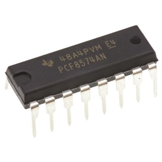 Texas Instruments 8-Channel I/O Expander PDIP 16, Through Hole Mount, 2.5-6V Supply, 100kHz Clock Frequency PCF8574AN