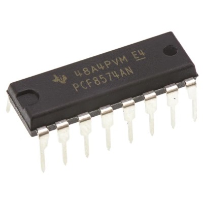Texas Instruments 8-Channel I/O Expander PDIP 16, Through Hole Mount, 2.5-6V Supply, 100kHz Clock Frequency PCF8574AN