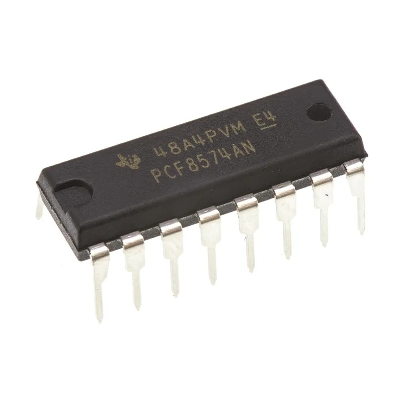 Texas Instruments 8-Channel I/O Expander PDIP 16, Through Hole Mount, 2.5-6V Supply, 100kHz Clock Frequency PCF8574AN