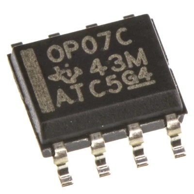 Texas Instruments Precision Operational Amplifier, 600 kHz Gain Bandwidth, 8-Pin SOIC, 22V Supply OP07CD