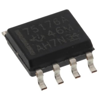 Texas Instruments RS-485 Differential Non-Inverting Line Transceiver, 8-Pin SOIC, 4.75V-5.25V Supply SN75176AD