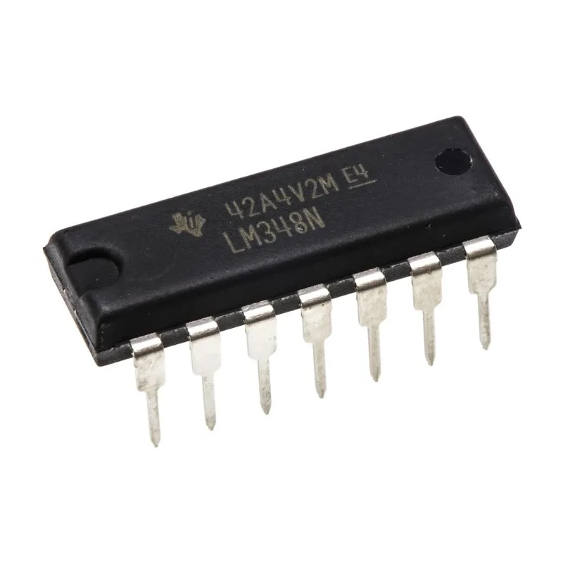 Texas Instruments LM348N Operational Amplifier 1 MHz, 14-Pin PDIP, 4 Channels, 4-18V LM348N