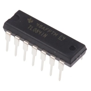 Texas Instruments Operational Amplifier, 3 MHz Gain Bandwidth, 14-Pin PDIP TL084IN