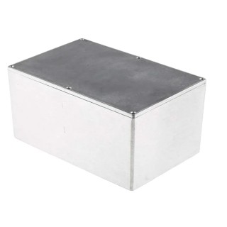NEUTRAL Silver Silver Lid Die Cast Aluminium Enclosure, , 106.5 mm x 222.2 mm x 146 mm IP66