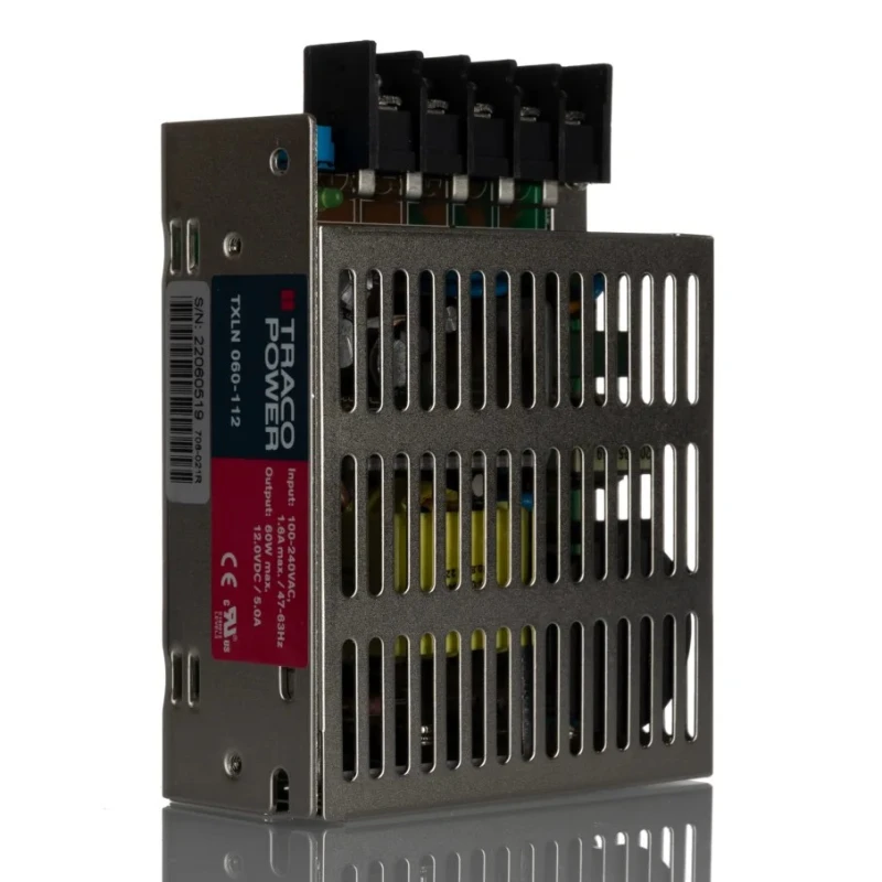 TRACOPOWER TXLN 060-112 Switching Power Supply 60W 12V DC 88-264V AC Convection Cooled TXLN 060-112