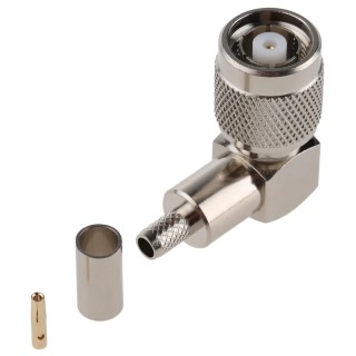 Telegartner TNC Series Coaxial Connector Cable Female TNC, 50 Ω, Right Angle Body Crimp J01010R0002
