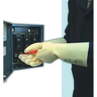 Polyco Healthline Electricians Gloves Yellow Latex Electrical Insulating Gloves Size 9 RE1360/09