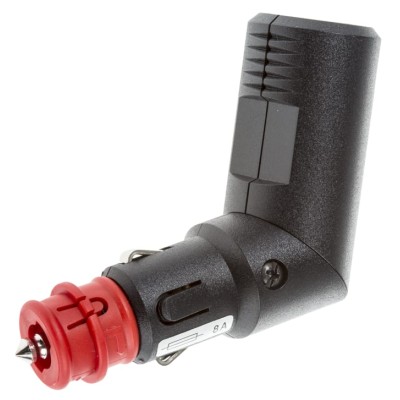 Pro Car Male Cigarette Lighter Socket Cable 8A Red Black ABS Housing 12-24V 67742000