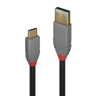 Lindy Electronics IC Socket USB Cable Male USB Type C to Male USB 3.2 USB Type A 1 m 36911