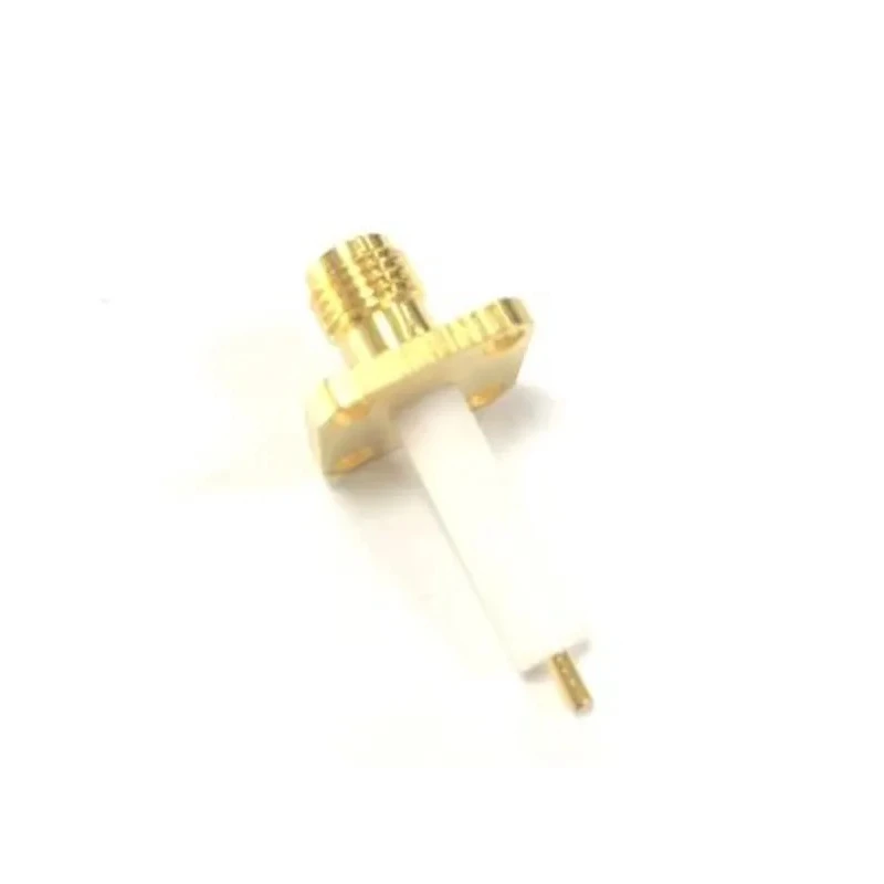 RS PRO Coaxial Connector Flange Female SMA, 50 Ω, Straight Body, Gold Plated, Solder Termination 217-7776