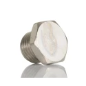 Norgren Nickel Plated Brass Plug Fitting 1/4 in G Thread Size 13mm Length 160050028