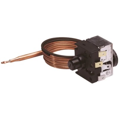Jumo Capillary Thermostat, +100 °C Max Snap Action Switch, Automatic Reset 602031/80-000-100-00-2000-40-10-6-40-13-460/707,