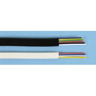 Decelect 4 Core Telephone Cable Black Sheath 0.066mm² Cross Section 40m Length SPE191354