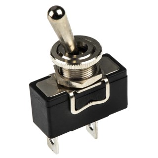 APEM Toggle Switch Panel Mount On-Off SPST Tab Terminal 24 V dc 250 V ac X12CP