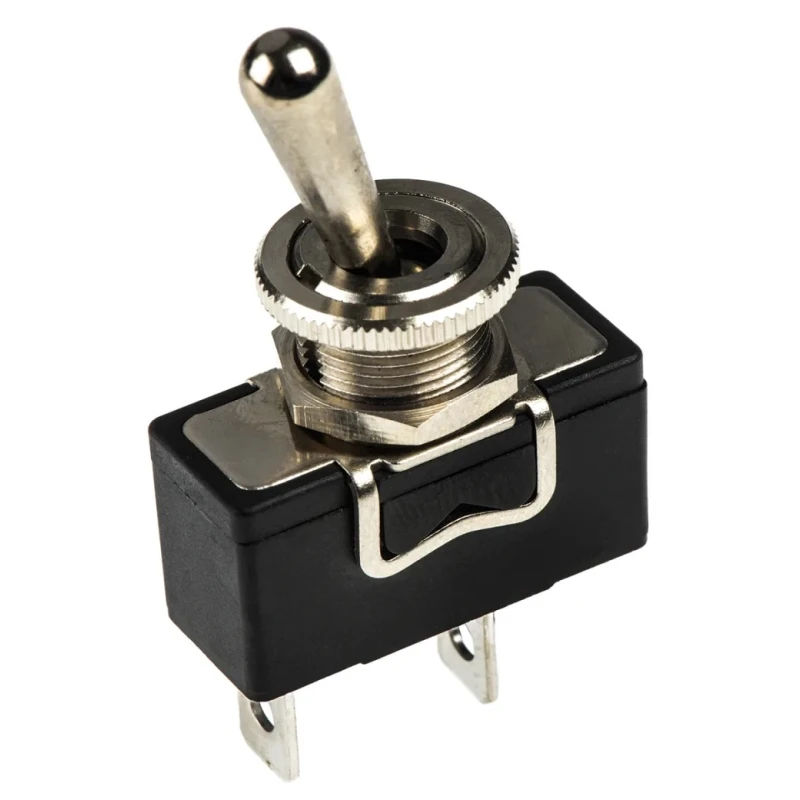 APEM Toggle Switch Panel Mount On-Off SPST Tab Terminal 24 V dc 250 V ac X12CP