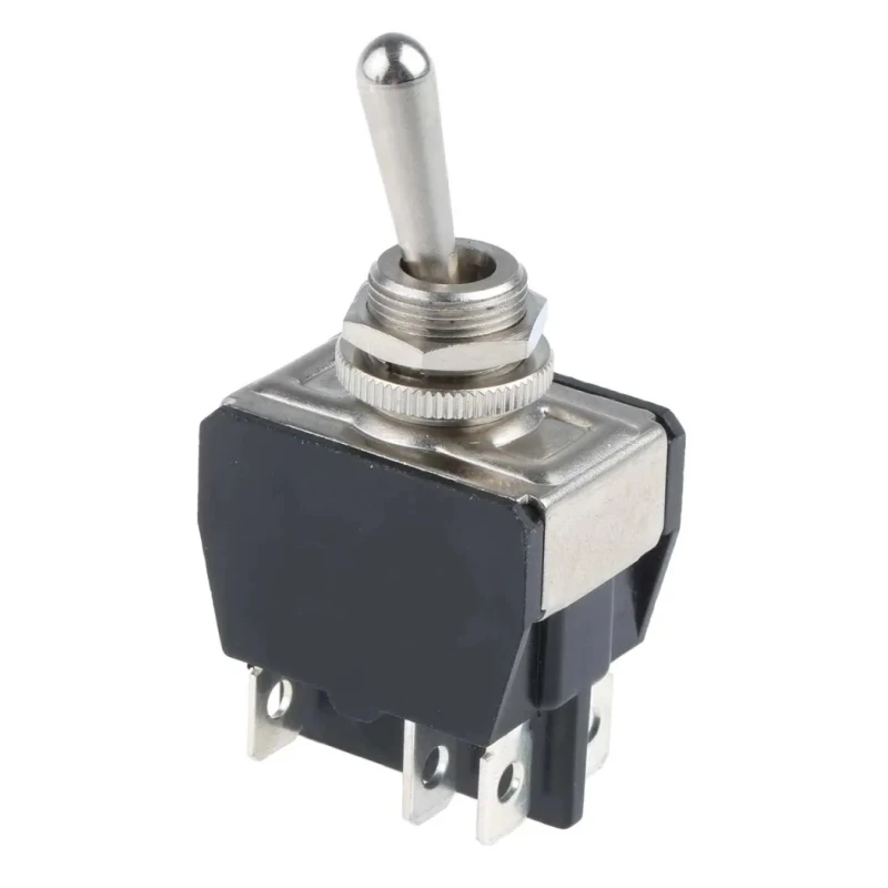 APEM Toggle Switch Panel Mount On-On DPDT Tab Terminal 24 V dc 250 V ac Y22CP
