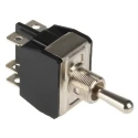 APEM Toggle Switch Panel Mount On-Off-On DPDT Tab Terminal 24 V dc 250 V ac Y32CP