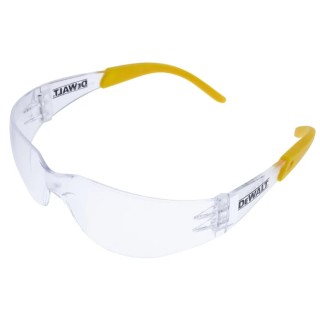 DeWALT Protector Safety Glasses Scratch Resistant UV Protection Clear Transparent Polycarbonate Lens Rubber DPG54-1D EU
