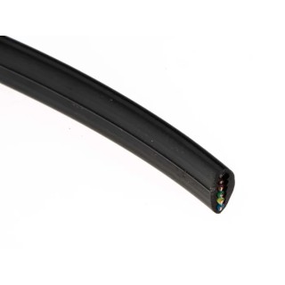 RS PRO 6 Core Telephone Cable Black Sheath 50 m 518-5746