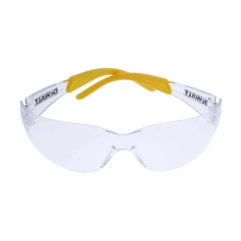DeWALT Protector Safety Glasses Scratch Resistant UV Protection Clear Transparent Polycarbonate Lens Rubber DPG54-1D EU