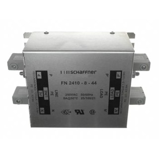 Schaffner Chassis Mount EMC Filter 8A 250V AC 400Hz Terminal Block 1 Phase FN2410