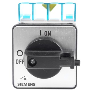Siemens 3-Pole Panel Mount Isolator Switch IP65, 16A, 7.5 kW, 690V ac, Series 3LD 