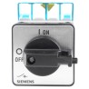 Siemens 3-Pole Panel Mount Isolator Switch IP65, 16A, 7.5 kW, 690V ac, Series 3LD