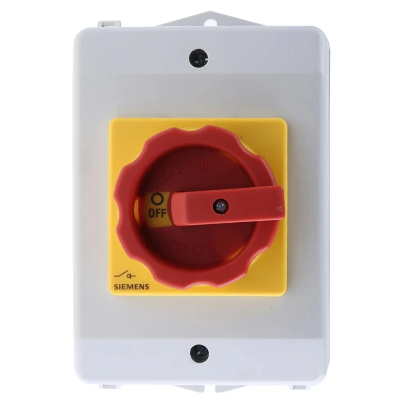 Siemens 3-Pole Front Mount Isolator Switch IP65, 25A, 10 kW, Screw Terminal 