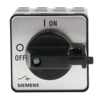 Siemens 3-Pole Panel Mount Isolator Switch IP65 690V AC 16A 8 kW 