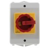 Siemens 3-Pole Front Isolator Switch IP65, 25A, 10 kW, 690V AC, Red Handle