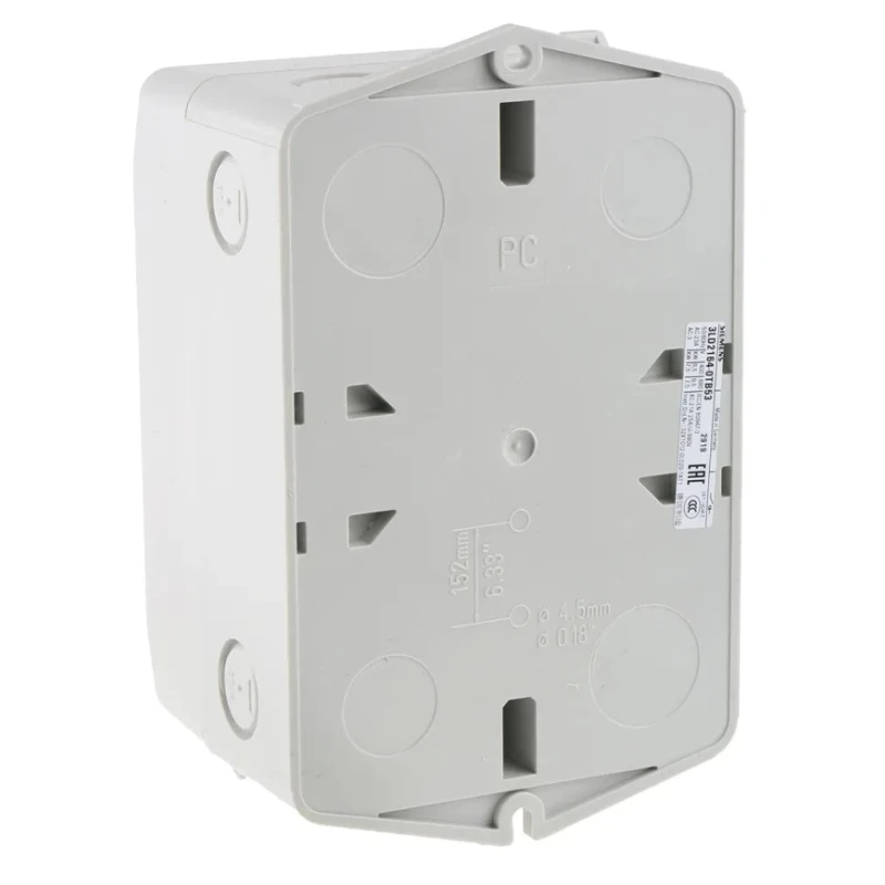 Siemens 3-Pole Front Isolator Switch IP65, 25A, 10 kW, 690V AC, Red Handle 