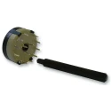 Lorlin 3 Position Rotary Switch 1A, Tin Plated Silver Housing, PCB Mount, Solder Terminals CK3090