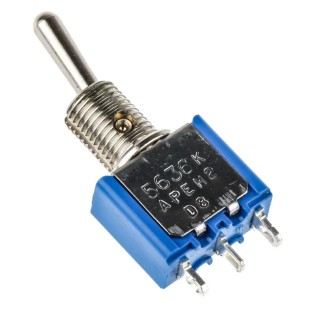 APEM Toggle Switch Panel Mount On-On SPST Solder Terminal 30V dc 250V ac 5636AK
