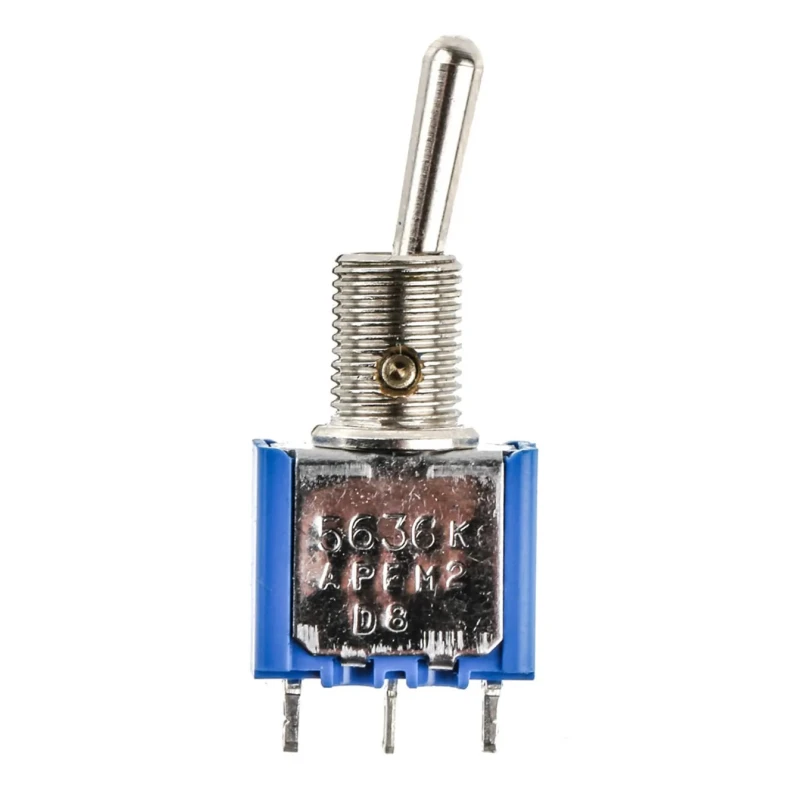 APEM Toggle Switch Panel Mount On-On SPST Solder Terminal 30V dc 250V ac 5636AK