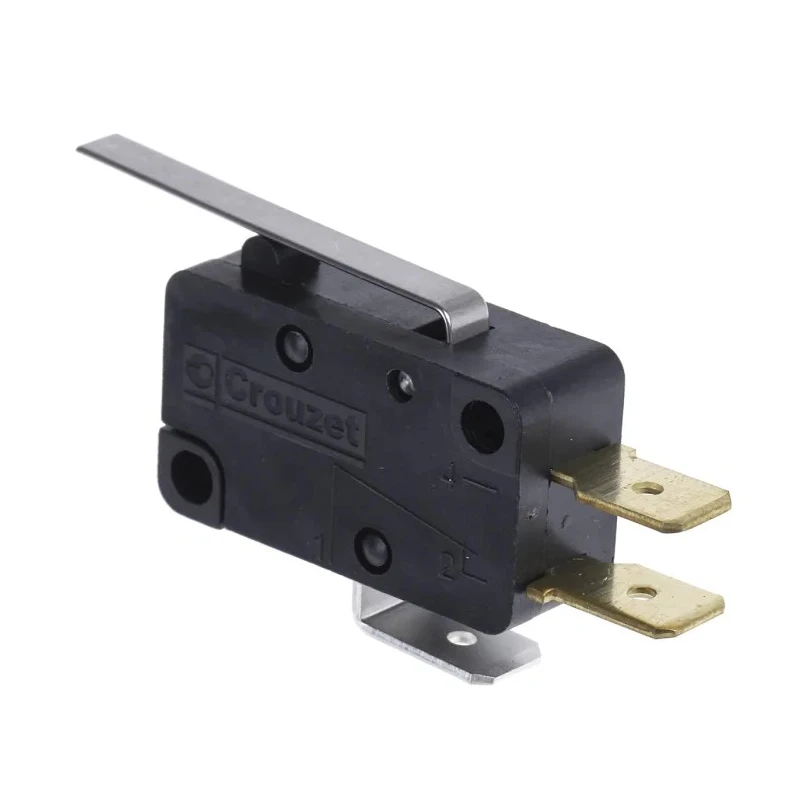 Crouzet Lever Micro Switch with Tab Terminal, 16A Current, 250V AC, Polyamide Housing, Miniature Microswitch 83160347