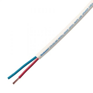 Van Damme 2 Core Screened Speaker Cable White LSZH Jacket 100m 278525090