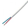 Van Damme 2 Core Screened Speaker Cable White LSZH Jacket 100m 278525090