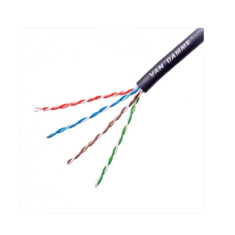 Van Damme Cat6 Ethernet Cable Unshielded Solid Conductor Thermoplastic Vulcanisate Jacket 100 m 