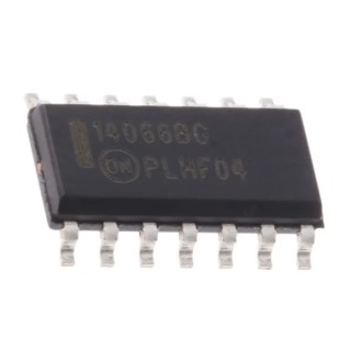 onsemi Analogue Switch 4 CMOS Quad SPST Multiplexer 14-Pin SOIC MC14066BDG